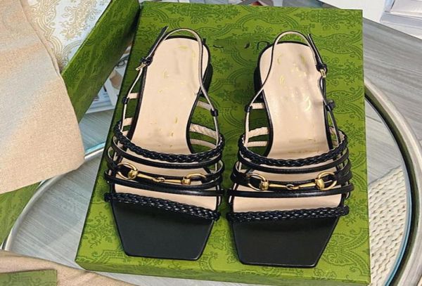 high heeled sandals women039s head woven single shoes summer leather fashion one line with thick heel open toe horse buckle3666299, Black
high heeled sandals women039s head woven single shoes summer leather fashion one line with thick heel open toe horse buckle3666299, Black