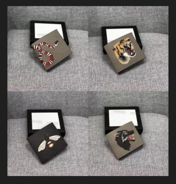 2022 men animal short wallet leather black snake tiger bee wallets women style purse wallet card holders with gift bo9038115, Red;black
2022 men animal short wallet leather black snake tiger bee wallets women style purse wallet card holders with gift bo9038115, Red;black