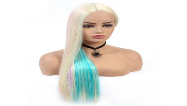 22 inch straight lace front wig synthetic wigs for white women blonde blue pink colorful rainbow cosplay for fairy2725517, Black
22 inch straight lace front wig synthetic wigs for white women blonde blue pink colorful rainbow cosplay for fairy2725517, Black