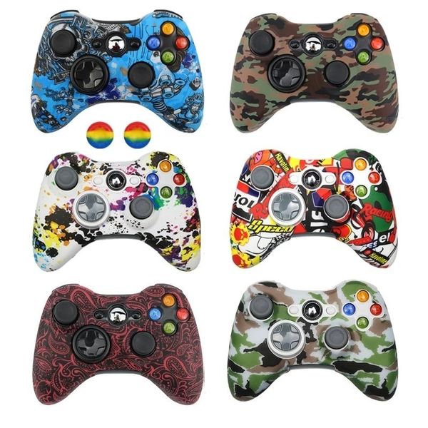 Image of Soft Silicone Case Cover For Xbox 360 Gamepad Rubber Shell Skin For Xbox 360 Controller Joystick Caps Accessories Thumb Grips