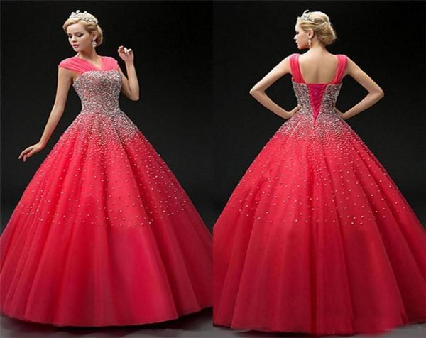 red hand beading sequins quinceanera dresses with straps ball gown sweet 16 dress vestido de festa laceup long tulle formal prom 7357704, Blue;red
red hand beading sequins quinceanera dresses with straps ball gown sweet 16 dress vestido de festa laceup long tulle formal prom 7357704, Blue;red