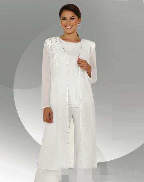 white chiffon long sleeves mother of the bride pant suits with long blouse sequins beaded mother of groom pant suit1864291, Black;red
white chiffon long sleeves mother of the bride pant suits with long blouse sequins beaded mother of groom pant suit1864291, Black;red