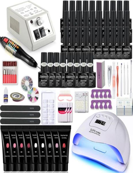 nail art kits manicure set polish uv led lamp 20000rpm drill machine 302010 colour poly extension gel kit1236552
nail art kits manicure set polish uv led lamp 20000rpm drill machine 302010 colour poly extension gel kit1236552