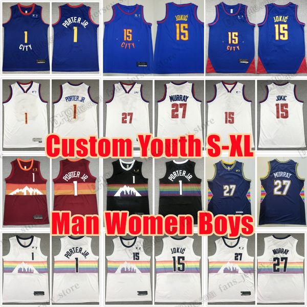 youth man women stitched basketball jerseys 15 jokic jamal 27 murray michael 1 porter jr. black wite red new blue 2023 city custom kids jers, Black;red
youth man women stitched basketball jerseys 15 jokic jamal 27 murray michael 1 porter jr. black wite red new blue 2023 city custom kids jers, Black;red