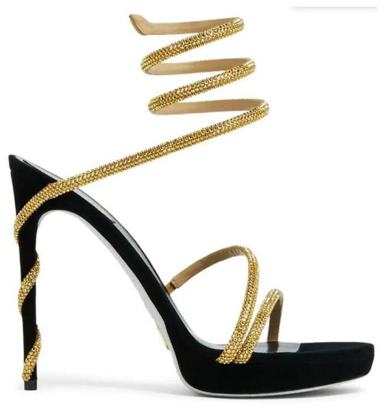 modern platform women's sandals genuine cleo margot crystal snake ankle wrap with open toe stiletto heels elegant bride shows noble and, Black
modern platform women's sandals genuine cleo margot crystal snake ankle wrap with open toe stiletto heels elegant bride shows noble and, Black