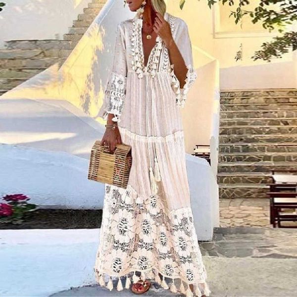 2022 summer and autumn new high-end lace fringe fringed long lace shirt dress ladies temperament long skirt vestidos, White;black
2022 summer and autumn new high-end lace fringe fringed long lace shirt dress ladies temperament long skirt vestidos, White;black