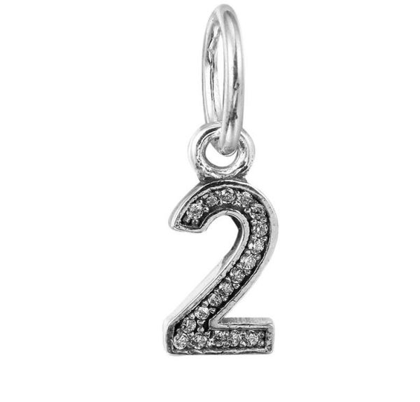 number 2 clear cz 001 100 925 sterling silver beads fit pandora charms bracelet authentic diy fashion jewelry2417690, Black
number 2 clear cz 001 100 925 sterling silver beads fit pandora charms bracelet authentic diy fashion jewelry2417690, Black