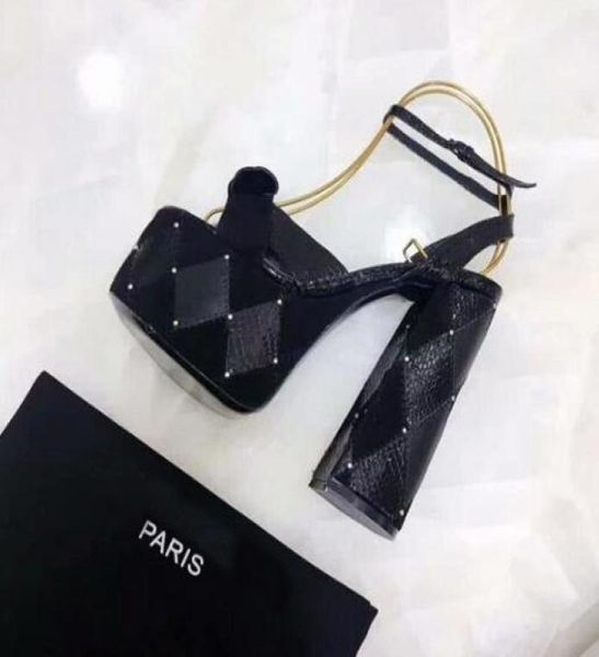 orignal box new womens chunky super high heels 14cm platform waterproof sandals ladies slingbacks bandage summer rivet shoe7858725, Black
orignal box new womens chunky super high heels 14cm platform waterproof sandals ladies slingbacks bandage summer rivet shoe7858725, Black