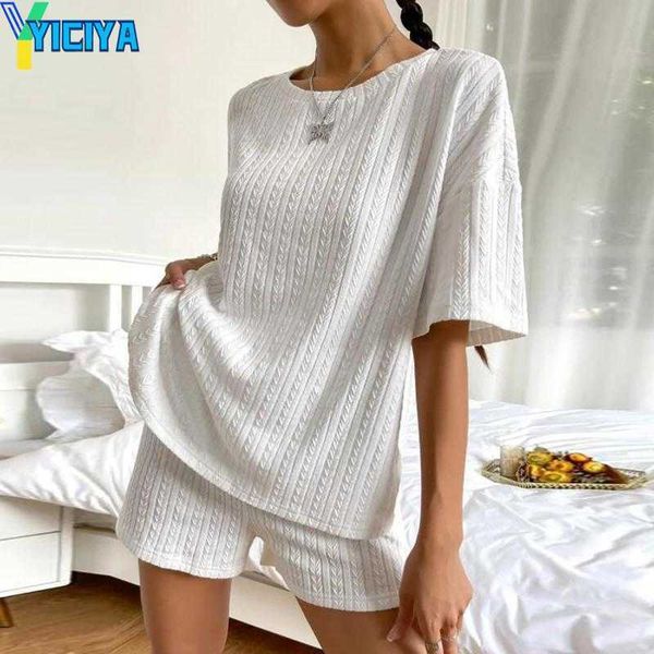 yiciya women's tracksuits 2023 women classic tracksuit casual green suit shorts with t-shirt for ladies loose oversize summer two piece, Gray
yiciya women's tracksuits 2023 women classic tracksuit casual green suit shorts with t-shirt for ladies loose oversize summer two piece, Gray