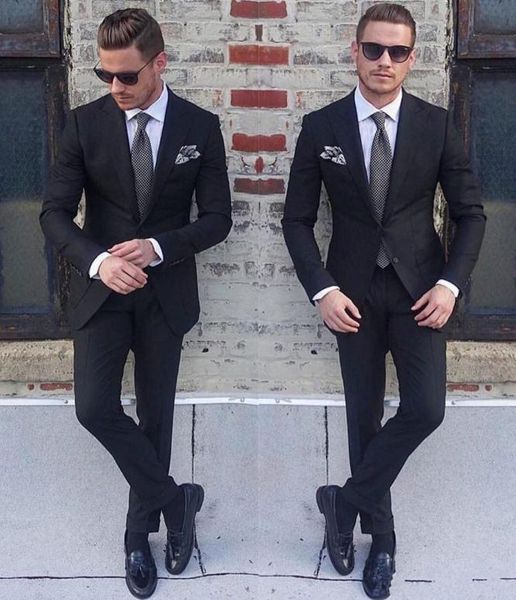 new classic style groom tuxedos two button black peak lapel groomsmen man suit mens wedding suits jacketpantstie 3516643610, Black;gray
new classic style groom tuxedos two button black peak lapel groomsmen man suit mens wedding suits jacketpantstie 3516643610, Black;gray
