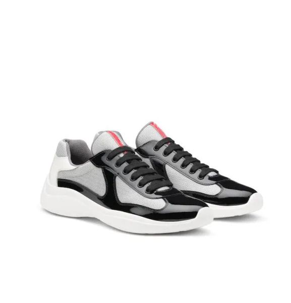 casual shoes perfect americas cup designer sneakers patent leather and nylon sports luxury mens skateboard runner outdoor walking, Black
casual shoes perfect americas cup designer sneakers patent leather and nylon sports luxury mens skateboard runner outdoor walking, Black