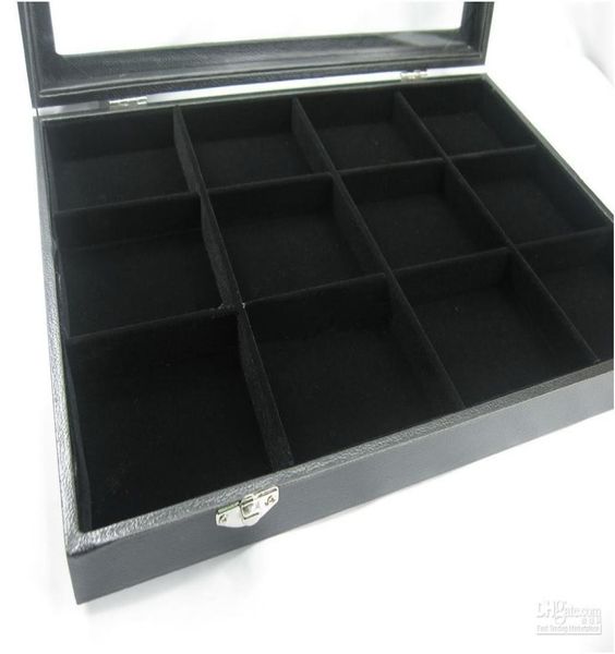 pocket watch compartment jewelry glass display case box 12 compartment4799842, Black;white
pocket watch compartment jewelry glass display case box 12 compartment4799842, Black;white