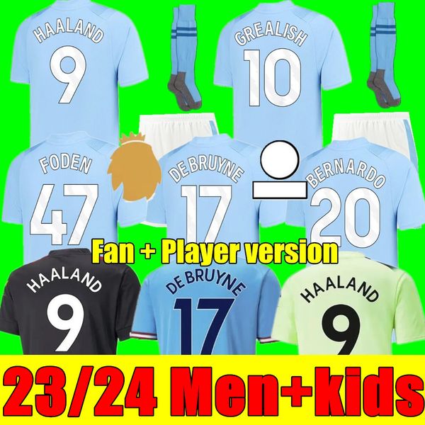 new haaland soccer jersey 22 23 24 fan player version de bruyne mans cities grealish phillips sterling mahrez foden 2023 2024 football, Black;yellow
new haaland soccer jersey 22 23 24 fan player version de bruyne mans cities grealish phillips sterling mahrez foden 2023 2024 football, Black;yellow