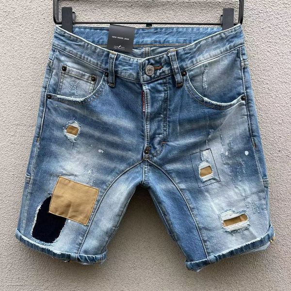 2023 new summer dt093 coolguy type skinny button fly mens shorts mens jeans micro-stretch denim desinger slim fit make shabby holes men, Blue
2023 new summer dt093 coolguy type skinny button fly mens shorts mens jeans micro-stretch denim desinger slim fit make shabby holes men, Blue