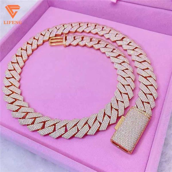 15mm ice out necklace bling rose gold cuban chain hip hop jewelry men and women rappers, Silver
15mm ice out necklace bling rose gold cuban chain hip hop jewelry men and women rappers, Silver