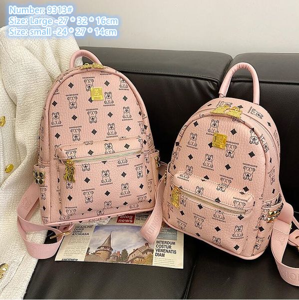 Factory wholesale ladies shoulder bag 2 cute cartoon fashion handbag large wear-resistant contrast leather leisure backpack street popular rivet backpacks 9313#, Black
Factory wholesale ladies shoulder bag 2 cute cartoon fashion handbag large wear-resistant contrast leather leisure backpack street popular rivet backpacks 9313#, Black