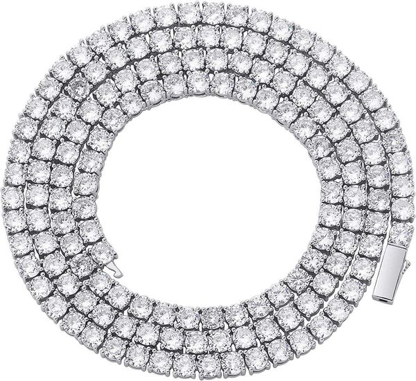 diamond choker tennis necklace for women 1 row 3-6mm 14k gold plated iced out cubic zironia tennis chain for men customized link clasp, Silver
diamond choker tennis necklace for women 1 row 3-6mm 14k gold plated iced out cubic zironia tennis chain for men customized link clasp, Silver