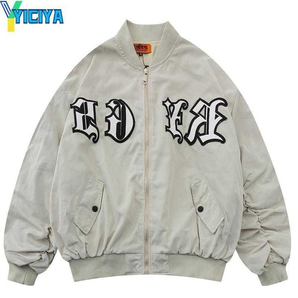 yiciya men's jackets baseball jacket coat men oversized zipper letter embroidery bomber college varsity hip hop streetwear harajuku vin, Black;brown
yiciya men's jackets baseball jacket coat men oversized zipper letter embroidery bomber college varsity hip hop streetwear harajuku vin, Black;brown