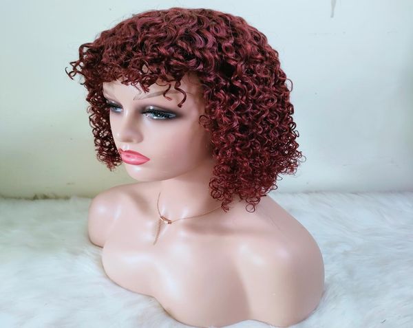 mejor hair bang wig jerry curly burgundy 99j color 12inch machine made with fringe 7180 density6107864, Black
mejor hair bang wig jerry curly burgundy 99j color 12inch machine made with fringe 7180 density6107864, Black