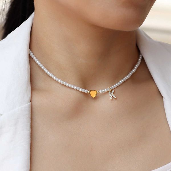 pendant necklaces new fashion initial letter heart pendant necklace women simple 3mm imitation pearl bead necklace for women jewelry gift aa, Silver
pendant necklaces new fashion initial letter heart pendant necklace women simple 3mm imitation pearl bead necklace for women jewelry gift aa, Silver