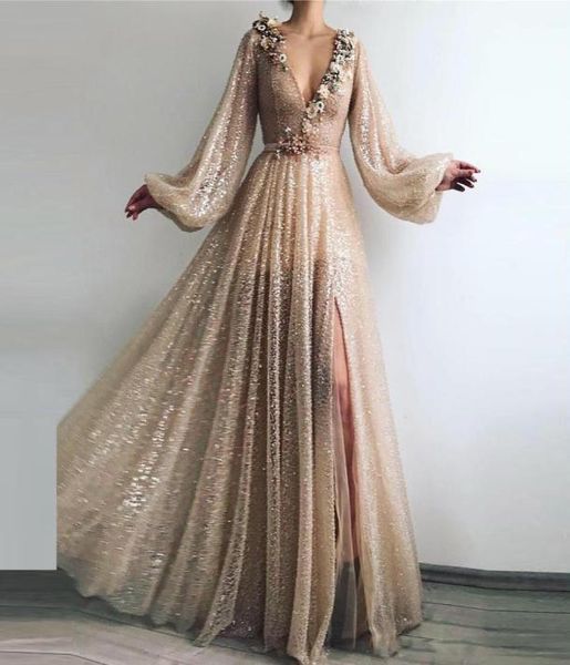 long prom dresses full sleeves bling chic sequins evening dress applique beads gold floor length robe de soiree8211696, Black;red
long prom dresses full sleeves bling chic sequins evening dress applique beads gold floor length robe de soiree8211696, Black;red