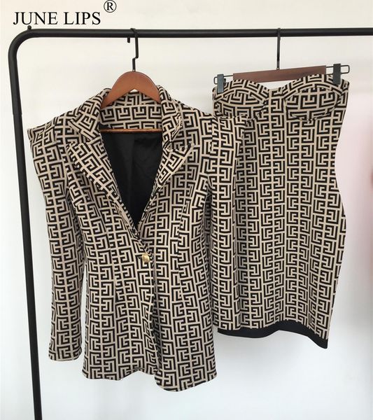 dress june lips tide brand 2022 ladies tube jacquard mini bandage dress long sleeve long jacket highend women's clothing wholesal, White
dress june lips tide brand 2022 ladies tube jacquard mini bandage dress long sleeve long jacket highend women's clothing wholesal, White