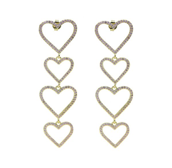 blue pink white 3 colors cubic zirconia hollow heart charm 4pcs gold colorful heart dangle dangling long earring1736415, Golden;silver
blue pink white 3 colors cubic zirconia hollow heart charm 4pcs gold colorful heart dangle dangling long earring1736415, Golden;silver