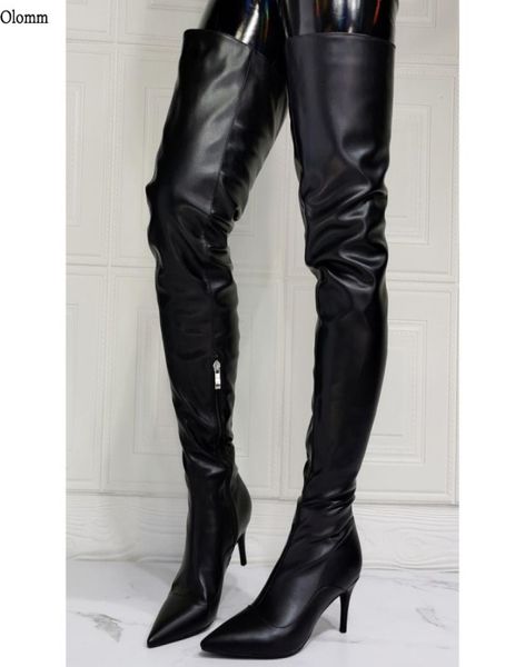 rontic 2021 handmade women winter thigh high boots stiletto heels pointed toe elegant black casual shoes women plus us size 5151424225
rontic 2021 handmade women winter thigh high boots stiletto heels pointed toe elegant black casual shoes women plus us size 5151424225