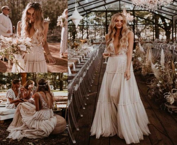 fabulous lace boho backless wedding dresses a line deep v neck beach bridal gowns tulle floor length bohemian vestido de novia9301504, White
fabulous lace boho backless wedding dresses a line deep v neck beach bridal gowns tulle floor length bohemian vestido de novia9301504, White