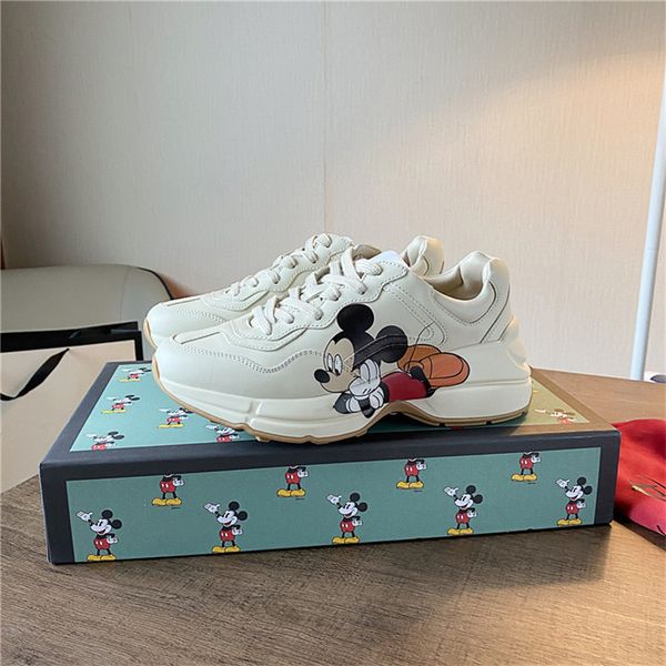 designer luxury rhyton mouse leather sneakers beige casual shoe sneaker with box, Black
designer luxury rhyton mouse leather sneakers beige casual shoe sneaker with box, Black