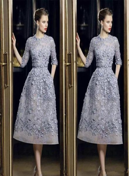 elie saab evening dresses elegant lace applique aline prom gowns 34 long sleeve tea length formal party celebrity dress cus7893062, Black;red
elie saab evening dresses elegant lace applique aline prom gowns 34 long sleeve tea length formal party celebrity dress cus7893062, Black;red