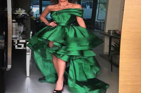 green off shoulder high low prom dresses satin pleated tiered ruffles arabic robe de mariage strapless formal evening party d7956628, Black
green off shoulder high low prom dresses satin pleated tiered ruffles arabic robe de mariage strapless formal evening party d7956628, Black