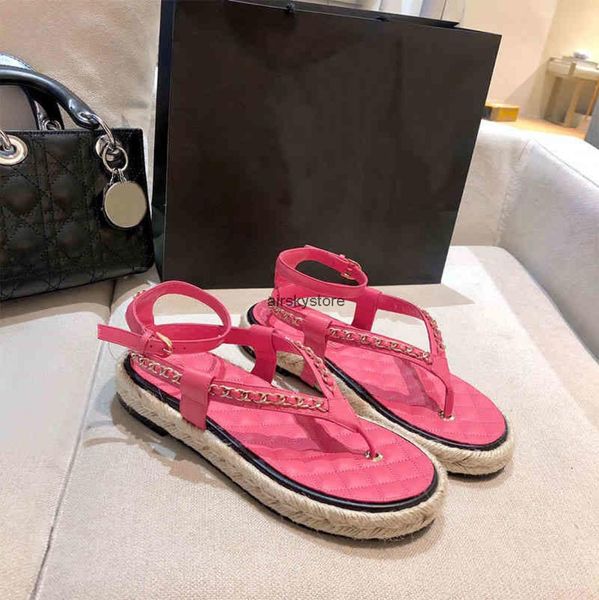 28 off 2022 slippers sandals new flat thick beach sandals sheepskin metal chain braided hemp rope bottom allmatch leather sl3214332, Black
28 off 2022 slippers sandals new flat thick beach sandals sheepskin metal chain braided hemp rope bottom allmatch leather sl3214332, Black