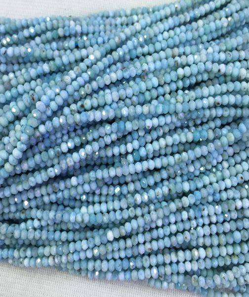 natural genuine dominican blue larimar hand cut loose gemstone faceted small rondelle beads 2x3mm 16quot 053539846358, Black
natural genuine dominican blue larimar hand cut loose gemstone faceted small rondelle beads 2x3mm 16quot 053539846358, Black