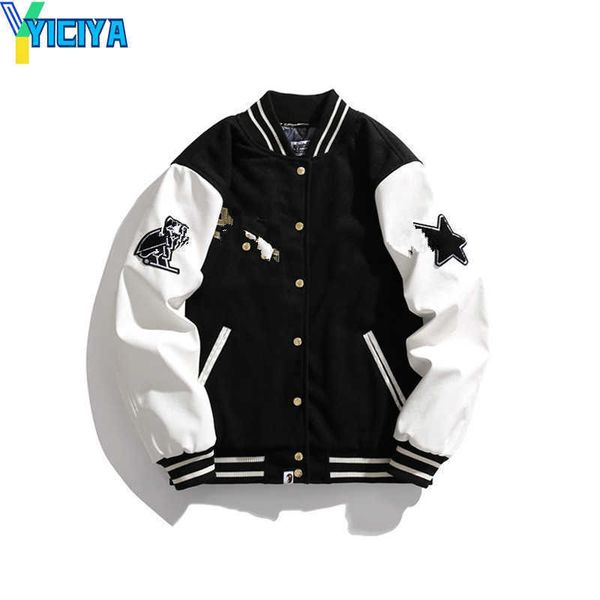 yiciya cotton coat designer jackets bomber mens jacket windbreaker varsity windbreak stamping casual baseball man puffer jacket padded woole, Black;brown
yiciya cotton coat designer jackets bomber mens jacket windbreaker varsity windbreak stamping casual baseball man puffer jacket padded woole, Black;brown