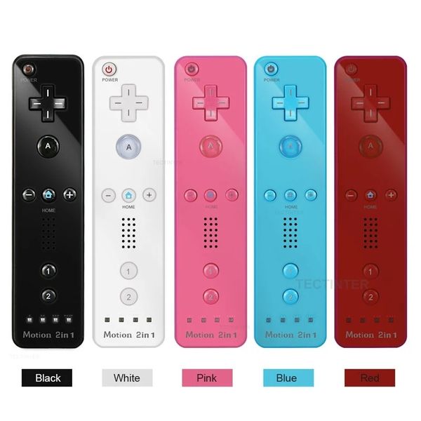 Image of Built-in Motion Plus Wireless Remote Gamepad Controller Compatible Nintendo Wii Remote Controle Joystick Joypad