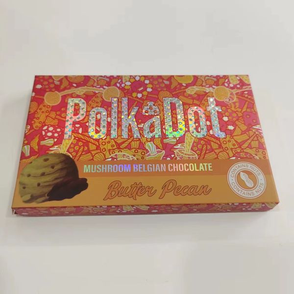 polkadot chocolate bar packaging box magic mushroom 4g packaging main box wave dot bag holographic stickers full pack new 20 flavors size:86
polkadot chocolate bar packaging box magic mushroom 4g packaging main box wave dot bag holographic stickers full pack new 20 flavors size:86