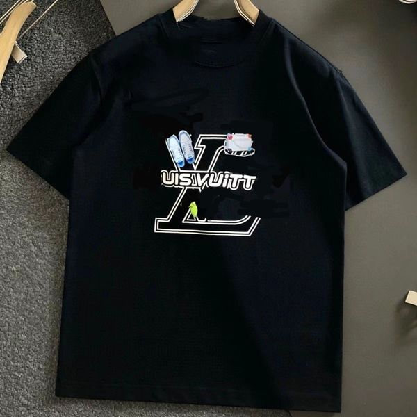 mens t shirt designer t shirt mens tees pure cotton breathable and comfortable versatile trend retro couple's same clothing, White;black
mens t shirt designer t shirt mens tees pure cotton breathable and comfortable versatile trend retro couple's same clothing, White;black