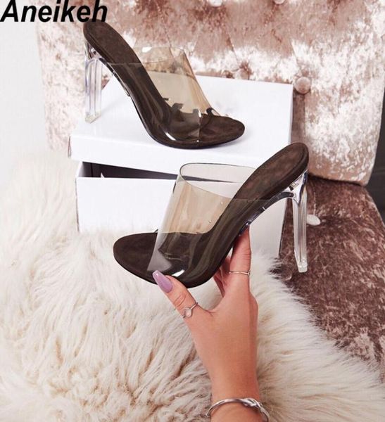 aneikeh 2020 new pvc jelly sandals crystal open toed thin heels crystal women transparent heel sandals slippers pumps 41 42 y6807641, Black
aneikeh 2020 new pvc jelly sandals crystal open toed thin heels crystal women transparent heel sandals slippers pumps 41 42 y6807641, Black