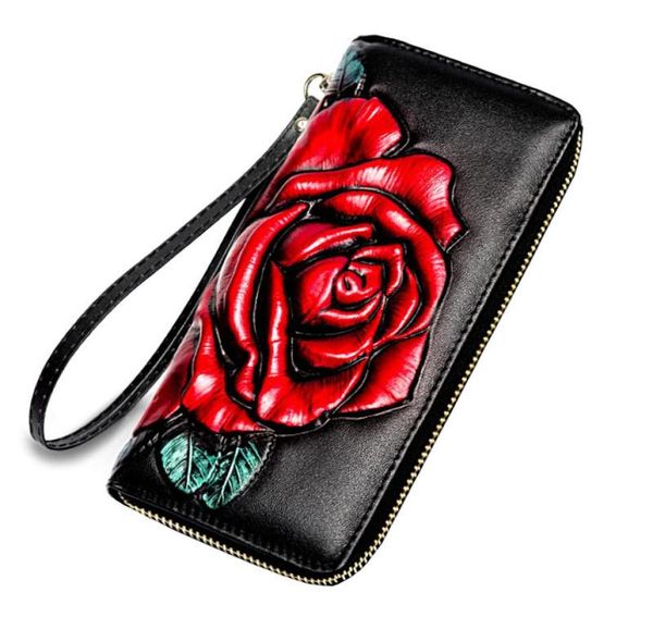 wallets women039s wallet made of leather floral genuine purse women long large capacity3959508, Red;black
wallets women039s wallet made of leather floral genuine purse women long large capacity3959508, Red;black