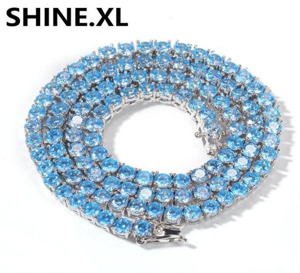 new 4mm 1row tennis chain iced out zircon shine blue zircon mens hip hop jewelry gift9172309, Silver
new 4mm 1row tennis chain iced out zircon shine blue zircon mens hip hop jewelry gift9172309, Silver