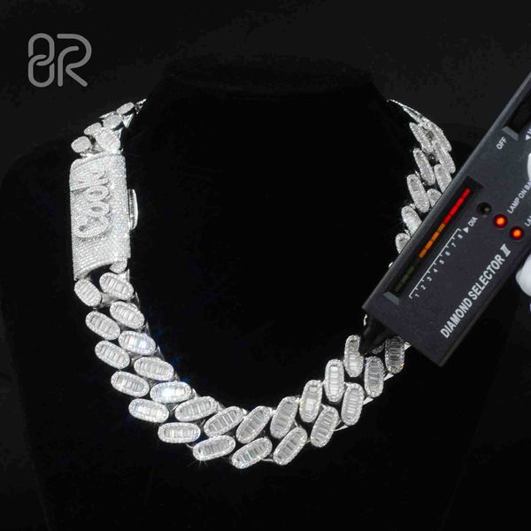 925 sterling silver vvs moissanite diamonds cuban link necklace custom iced out bling hip hop chain
925 sterling silver vvs moissanite diamonds cuban link necklace custom iced out bling hip hop chain