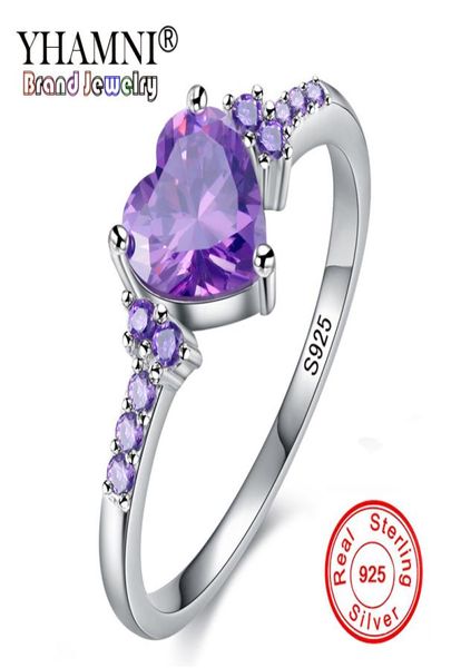 yhamni new trendy original 925 sterling silver heart ring romantic love purple cz crystal jewelry rings for women hr9988006941, Slivery;golden
yhamni new trendy original 925 sterling silver heart ring romantic love purple cz crystal jewelry rings for women hr9988006941, Slivery;golden