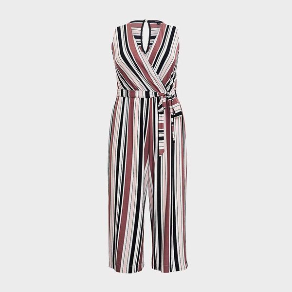 elegant and v-neck striped jumpsuit wide leg pants show thin large spring/summer women's wearuu31, Black
elegant and v-neck striped jumpsuit wide leg pants show thin large spring/summer women's wearuu31, Black