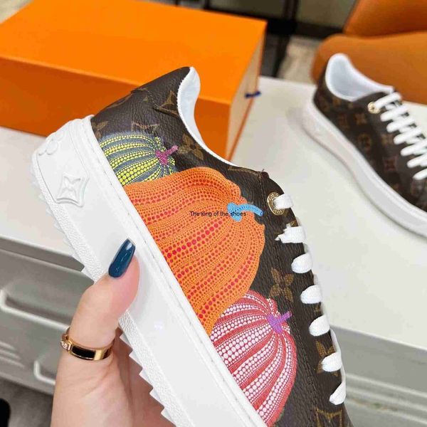 new time out sneakers casual shoes designer pumpkin pattern x yk shoes retro men's leather lace up fashion 3d printing coach sports wom, Black
new time out sneakers casual shoes designer pumpkin pattern x yk shoes retro men's leather lace up fashion 3d printing coach sports wom, Black