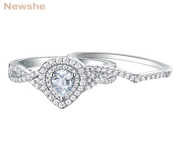 she 2 pcs 925 sterling silver wedding rings for women engagement ring sets 17ct pear shape teardrop aaaaa zircon br0829 2202129288684, Slivery;golden
she 2 pcs 925 sterling silver wedding rings for women engagement ring sets 17ct pear shape teardrop aaaaa zircon br0829 2202129288684, Slivery;golden