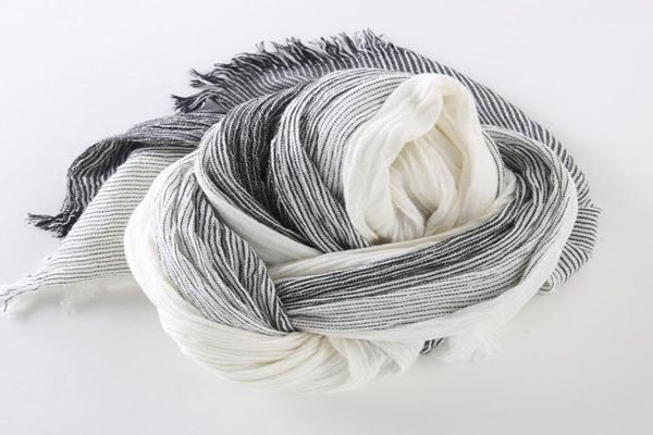 hats scarves gloves sets japanese style art early spring summer autumn neutral stripe plain pure cotton linen scarf gradual for4054200, Blue;gray
hats scarves gloves sets japanese style art early spring summer autumn neutral stripe plain pure cotton linen scarf gradual for4054200, Blue;gray