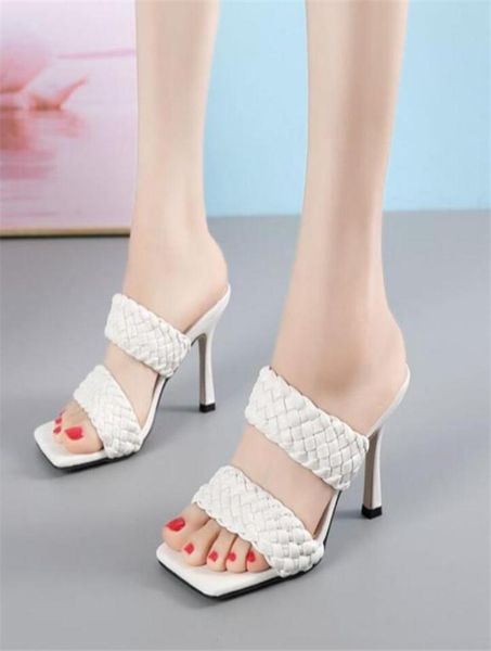 new design weave pu leather square toe high heels slides women slippers fashion thin high heels sandals ladies party dress shoes3365497, Black
new design weave pu leather square toe high heels slides women slippers fashion thin high heels sandals ladies party dress shoes3365497, Black