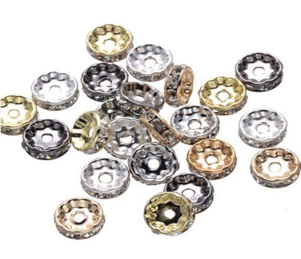 500 pcs rhinestone rondelle spacer beads in 10mm gunmetal silver gold kf gold 4 colors for option7455286, Black
500 pcs rhinestone rondelle spacer beads in 10mm gunmetal silver gold kf gold 4 colors for option7455286, Black