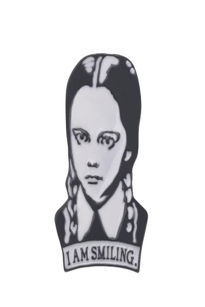 adams family brooch wednesday enamel pin i am smiling hard lapel pins figure girl broche jewelry accessories gift4212278, Gray
adams family brooch wednesday enamel pin i am smiling hard lapel pins figure girl broche jewelry accessories gift4212278, Gray